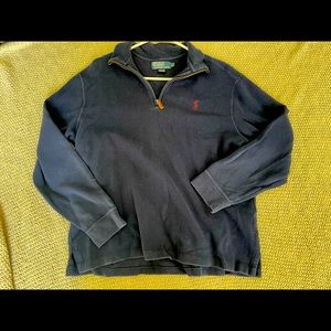 Polo by Ralph Lauren, quarter zip sweater. Large